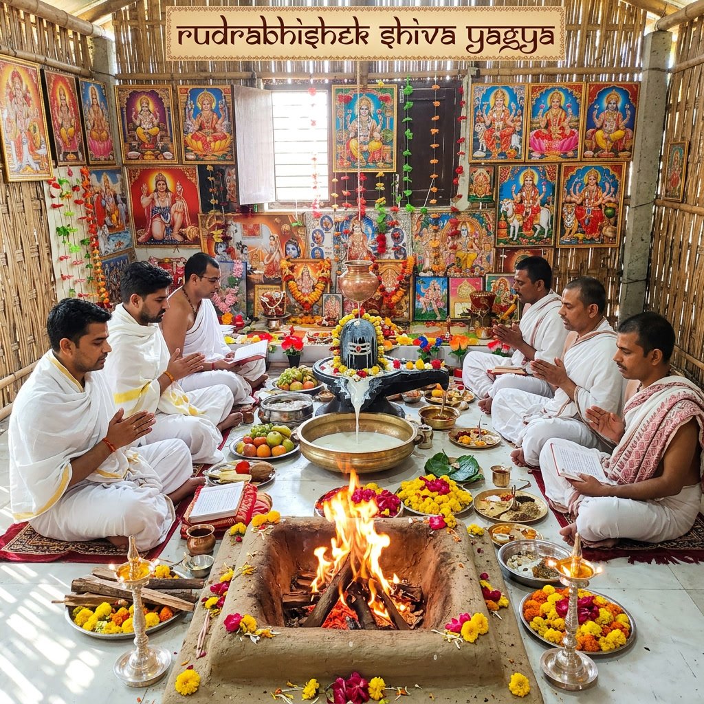 Rudrabhishek Shiva Yagya Spiritual Progress