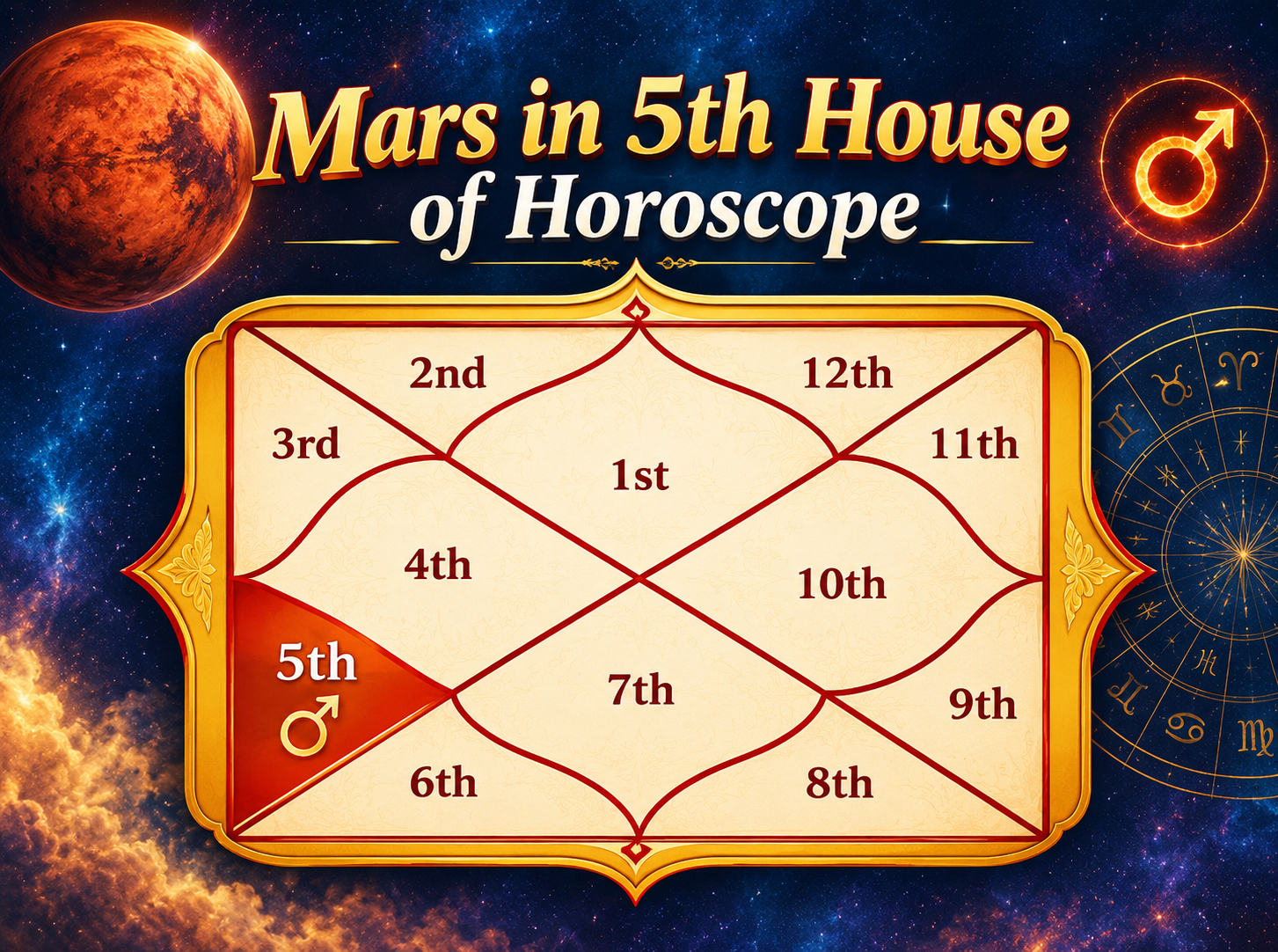 Mars in the 5th House: Effects on Love, Career and Children