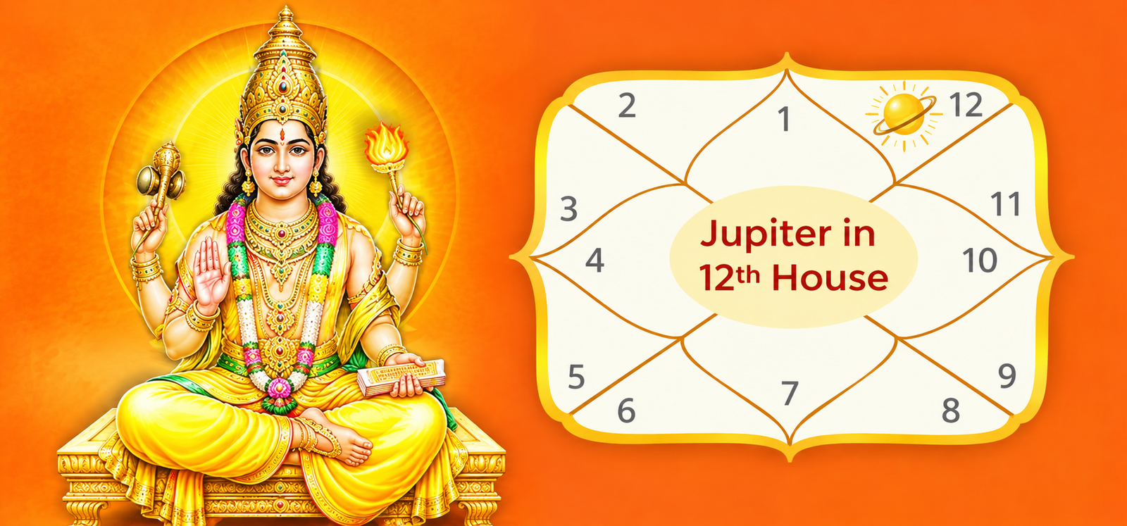 Jupiter in 12th House: Meaning, Impact and Remedies