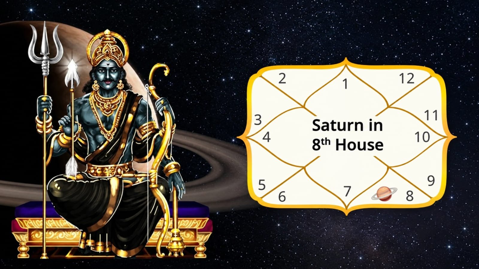Saturn in the 8th House: Meaning, Effects and Remedies
